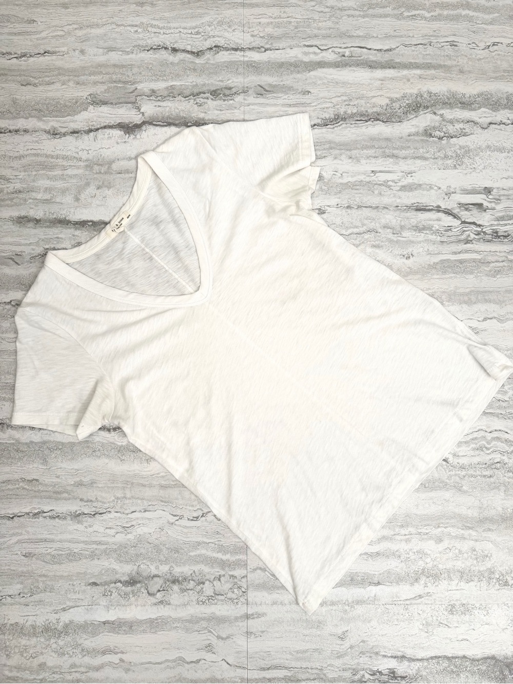 RAG & BONE Slub V Neck T Shirt